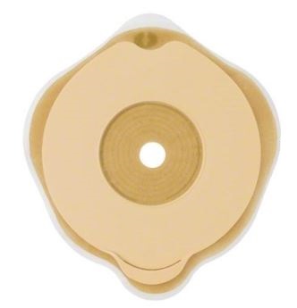 PLACCA PIANA FLEXIMA KEY 60 MM CON PROTETTORE CUTANEO IDROCOLLOIDALE E FLANGIA 5 PEZZI - Farmacia Mastrangelo 