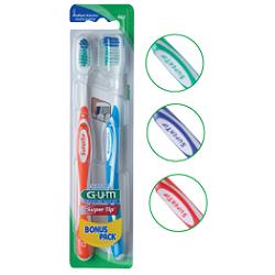 GUM SUPER TIP 463 COMPACT SPAZZOLINO MEDIO BONUS PACK 2 PEZZI - Farmacia Mastrangelo 
