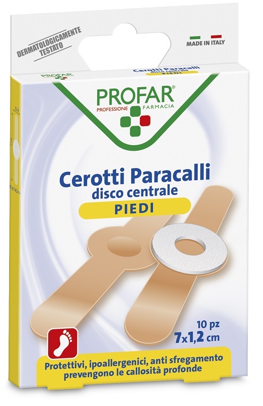 CEROTTO PARACALLI PROFAR 7X1,2 CM 10 PEZZI - Farmacia Mastrangelo 