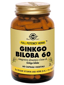 GINKGO BILOBA 60 60 CAPSULE VEGETALI - Farmacia Mastrangelo 