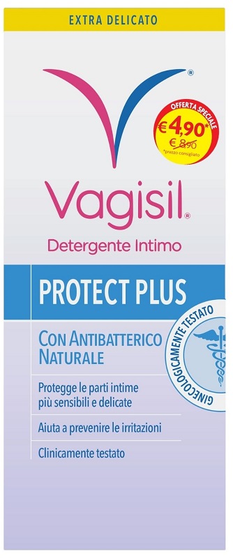 VAGISIL DETERGENTE INTIMO PROTECT PLUS 250 ML - Farmacia Mastrangelo 