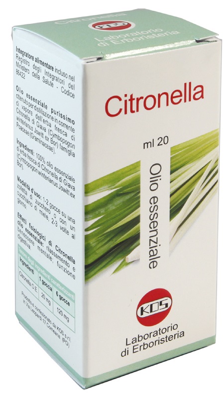CITRONELLA OLIO ESSENZIALE 20 ML - Farmacia Mastrangelo 