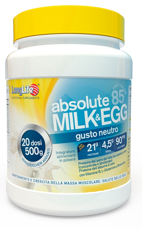 LONGLIFE ABSOLUTE MILK&EGG 500 G - Farmacia Mastrangelo 