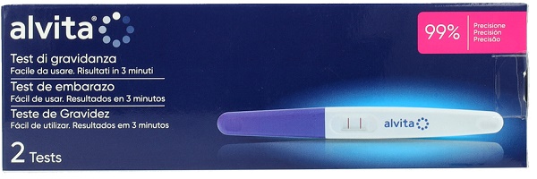 TEST DI GRAVIDANZA ALVITA 2 PEZZI - Farmacia Mastrangelo 