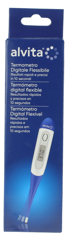 TERMOMETRO DIGITALE FLESSIBILE ALVITA - Farmacia Mastrangelo 