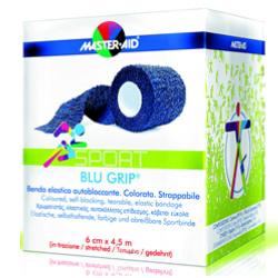 BENDA ELASTICA AUTOBLOCCANTE MASTER-AID BLUGRIP 8X4,5 - Farmacia Mastrangelo 