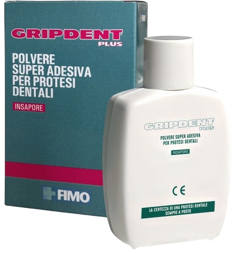 GRIPDENT PLUS POLVERE SUPER ADESIVA PER PROTESI DENTALI 40 G - Farmacia Mastrangelo 