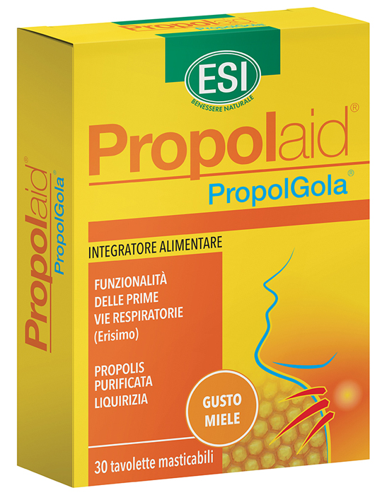 ESI PROPOLAID TAVOLETTE GOLA MIELE 30 TAVOLETTE - Farmacia Mastrangelo 