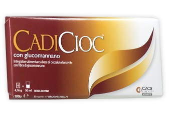 CADICIOC TAVOLETTA FONDENTE CON GLUCOMANNANO 100 G - Farmacia Mastrangelo 