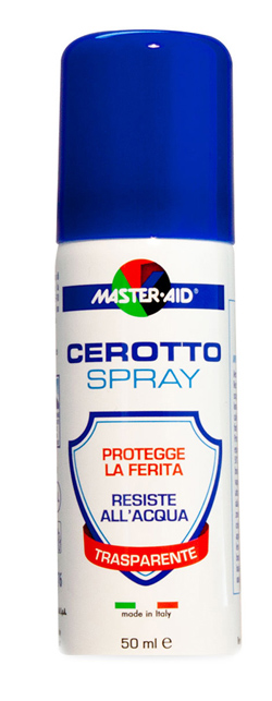 CEROTTO SPRAY MASTER-AID FLACONE 50ML CIRCA 80 APPLICAZIONI - Farmacia Mastrangelo 