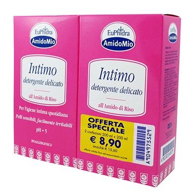 EUPHIDRA ABBINATA INTIMO DETERGENTE DELICATO 200 ML + 200 ML - Farmacia Mastrangelo 