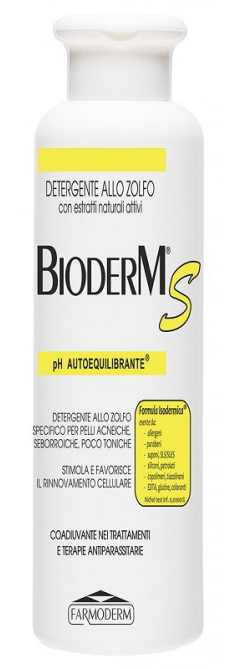 BIODERM S ANTIACNE ANTISEBO 250 ML - Farmacia Mastrangelo 
