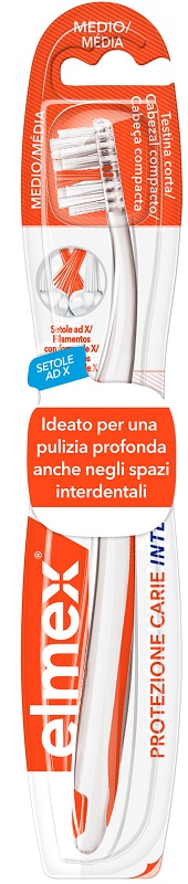 ELMEX INTERX SPAZZOLINO PROTEZIONE CARIE TESTINA CORTA - Farmacia Mastrangelo 