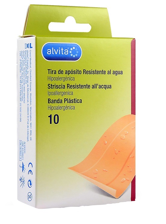 CEROTTO IMPERMEABILE ALVITA 10 X 6 CM 10 PEZZI - Farmacia Mastrangelo 
