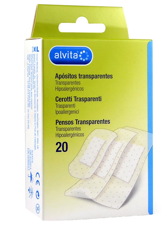 CEROTTO TRASPARENTE 20 PEZZI ALVITA - Farmacia Mastrangelo 