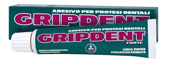 GRIPDENT FORTE ADESIVO PER PROTESI DENTARIA 40 G - Farmacia Mastrangelo 