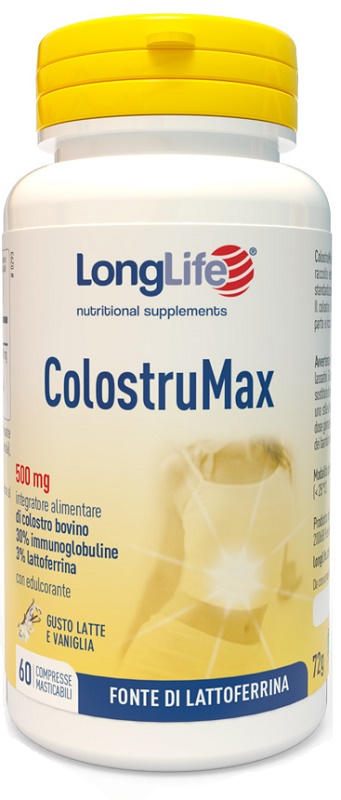 LONGLIFE COLOSTRUMAX 60 COMPRESSE MASTICABILI - Farmacia Mastrangelo 