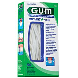 GUM IMPLANT + FLOSS FILO INTERDENTALE 50 PEZZI - Farmacia Mastrangelo 