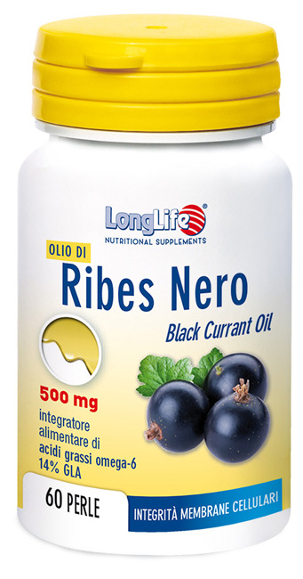 LONGLIFE OLIO RIBES NERO 60 PERLE DI GELATINA - Farmacia Mastrangelo 
