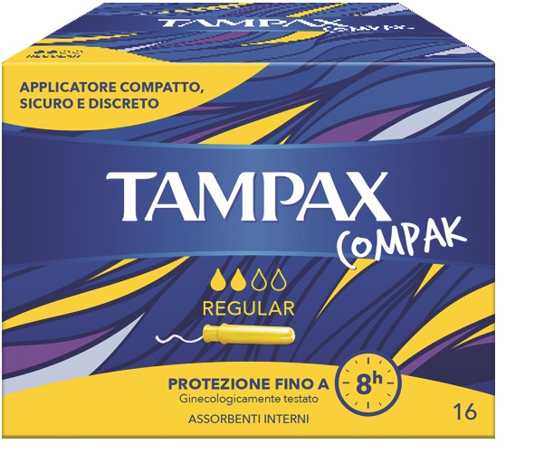 TAMPAX COMPAK REGULAR 16 PEZZI - Farmacia Mastrangelo 