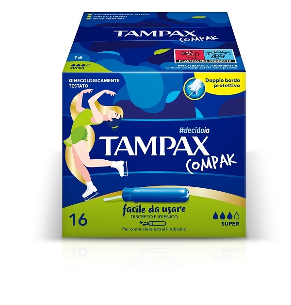 TAMPAX COMPAK SUPER 16 PEZZI - Farmacia Mastrangelo 