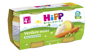 HIPP BIO HIPP BIO OMOGENEIZZATO VERDURE MISTE 2X80 G - Farmacia Mastrangelo 