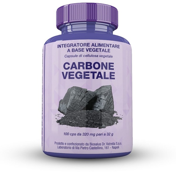 CARBONE VEGETALE 100 CAPSULE 32 G - Farmacia Mastrangelo 