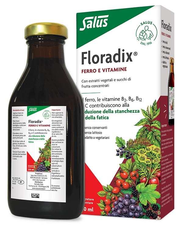 FLORADIX FERRO E VITAMINE 250 ML - Farmacia Mastrangelo 