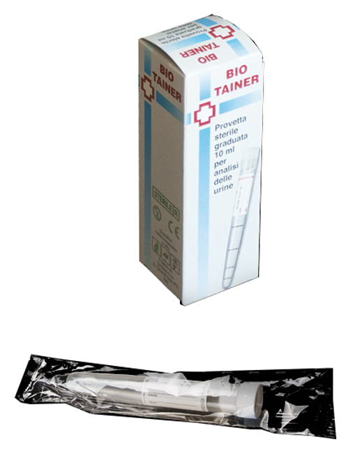 BIO TAINER PROVETTA STERILE PER URINA 10 ML - Farmacia Mastrangelo 