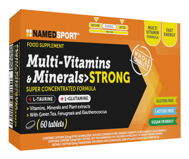 MULTI-VITAMINS&MINERALS STRONG 60 COMPRESSE - Farmacia Mastrangelo 