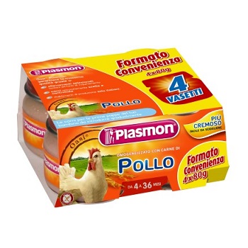 PLASMON OMOGENEIZZATO POLLO CON GIFT 4 X 80 G - Farmacia Mastrangelo 