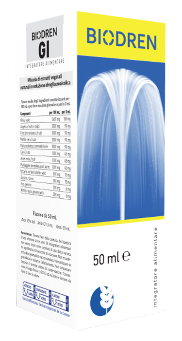 BIODREN GI SOLUZIONE IDROALCOLICA 50 ML - Farmacia Mastrangelo 