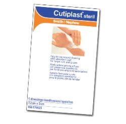MEDICAZIONE CUTIPLAST STERIL ADESIVA SUPPORTO IN TNT ADESIVO POLIACRILATO IPOLLERGENICO TAMPONE NON ADERENTE 10X8CM 5 PEZZI - Farmacia Mastrangelo 
