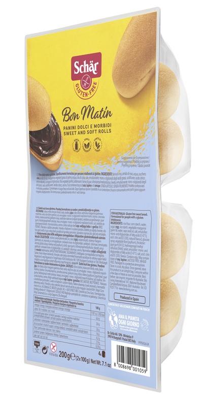 SCHAR BON MATIN PANINI DOLCI E MORBIDI SENZA LATTOSIO 2 PEZZI DA 100 G - Farmacia Mastrangelo 