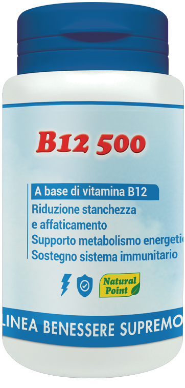 B12 500 CIANOCOBALAMINA 100 CAPSULE VEGETALI - Farmacia Mastrangelo 