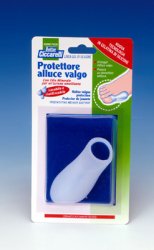 PROTETTORE ALLUCE VALGO REALIZZATO IN GEL DI SILICONE BIANCOSEMITRASPARENTE SAGOMATO PER AVVOLGERE LA PARTE DOLENTE E SENSIBILE DELL'ALLUCE IGIENEPIEDE 1 PEZZO - Farmacia Mastrangelo 