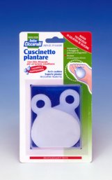 CUSCINETTO PLANTARE REALIZZATO IN GEL DI SILICONE BIANCO SEMITRASPARENTE SAGOMATO PER AMMORTIZZARE E PROTEGGERE PRESSIONE E SFREGAMENTI SOTTO LA PIANTA DEI PIEDI 2 PEZZI - Farmacia Mastrangelo 