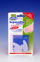 SEPARADITA ANATOMICO PER PIEDE REALIZZATO IN GEL DI SILICONE BIANCO SEMITRASPARENTE SAGOMATO IGIENEPIEDE 2 PEZZI - Farmacia Mastrangelo 