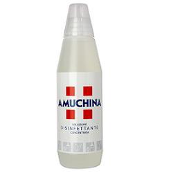 DISINFETTANTE IGIENIZZANTE A BASE DI IPOCLORITO DI SODIO ANTIMICROBICO AD AMPIO SPETTRO D'AZIONE AMUCHINA LIQUIDA 100% 1000 ML - Farmacia Mastrangelo 