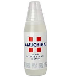 DISINFETTANTE IGIENIZZANTE A BASE DI IPOCLORITO DI SODIO ANTIMICROBICO AD AMPIO SPETTRO D'AZIONE AMUCHINA LIQUIDA 100% 500 ML - Farmacia Mastrangelo 
