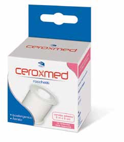 CEROTTO ADESIVO IN ROCCHETTO CEROXMED IN TESSUTO NON TESSUTO AERATO IPOALLERGENICO BIANCO 500X5 CM 1 PEZZO - Farmacia Mastrangelo 