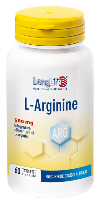 LONGLIFE L-ARGININE 60 TAVOLETTE RIVESTITE DA 900 MG - Farmacia Mastrangelo 