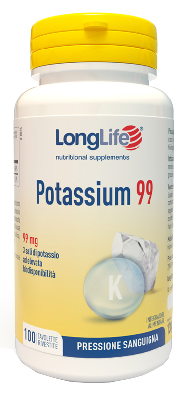 LONGLIFE POTASSIUM 99 100 TAVOLETTE RIVESTITE - Farmacia Mastrangelo 