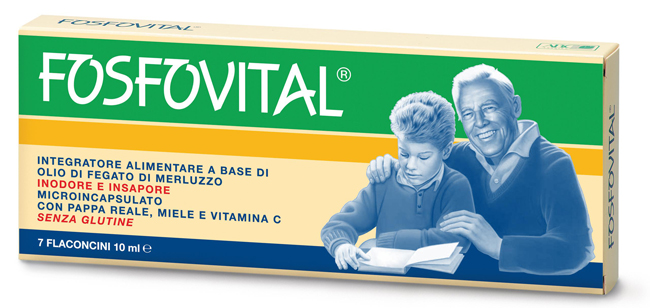 FOSFOVITAL OLIO FEGATO DI MERLUZZO 7 FLACONCINI - Farmacia Mastrangelo 