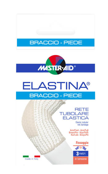 RETE TUBOLARE ELASTICA IPOALLERGENICA MASTER-AID ELASTINA BRACCIO/PIEDE 3 MT IN TENSIONE CALIBRO 4 CM - Farmacia Mastrangelo 