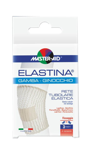 RETE TUBOLARE ELASTICA IPOALLERGENICA MASTER-AID ELASTINA GAMBA/GINOCCHIO 3 MT IN TENSIONE CALIBRO 5 CM - Farmacia Mastrangelo 