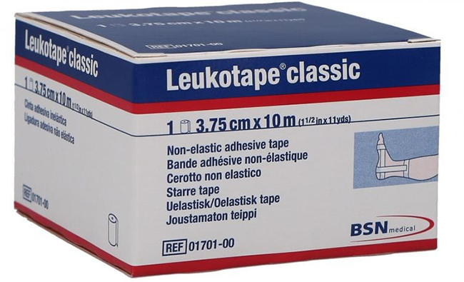 LEUKOTAPE BENDA ANELASTICA PER BENDAGGI FUNZIONALI 3,75X100 CM - Farmacia Mastrangelo 