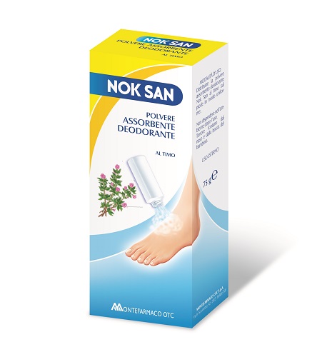 NOK SAN POLVERE ASSORBENTE DEODORANTE 75 G - Farmacia Mastrangelo 