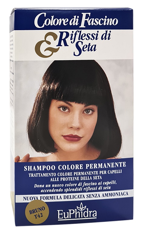 EUPHIDRA COLORE DI FASCINO & RIFLESSI DI SETA SHAMPOO COLORE PERMANENTE 42 BRUNO 120 ML - Farmacia Mastrangelo 