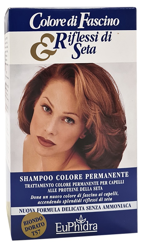 EUPHIDRA COLORE DI FASCINO & RIFLESSI DI SETA SHAMPOO COLORE PERMANENTE 57 BIONDO DORATO 120 ML - Farmacia Mastrangelo 